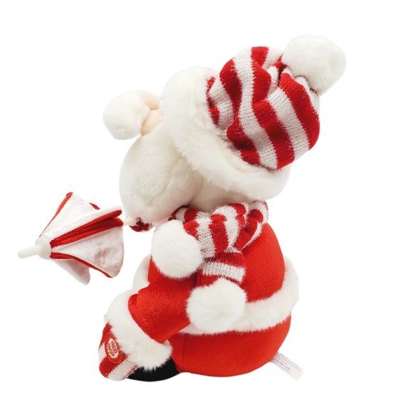 T.L.‎ Toys Signing Plush Stuffed Santa Umbrella, "Singing in the Snow" Animated - Picture 4 of 6